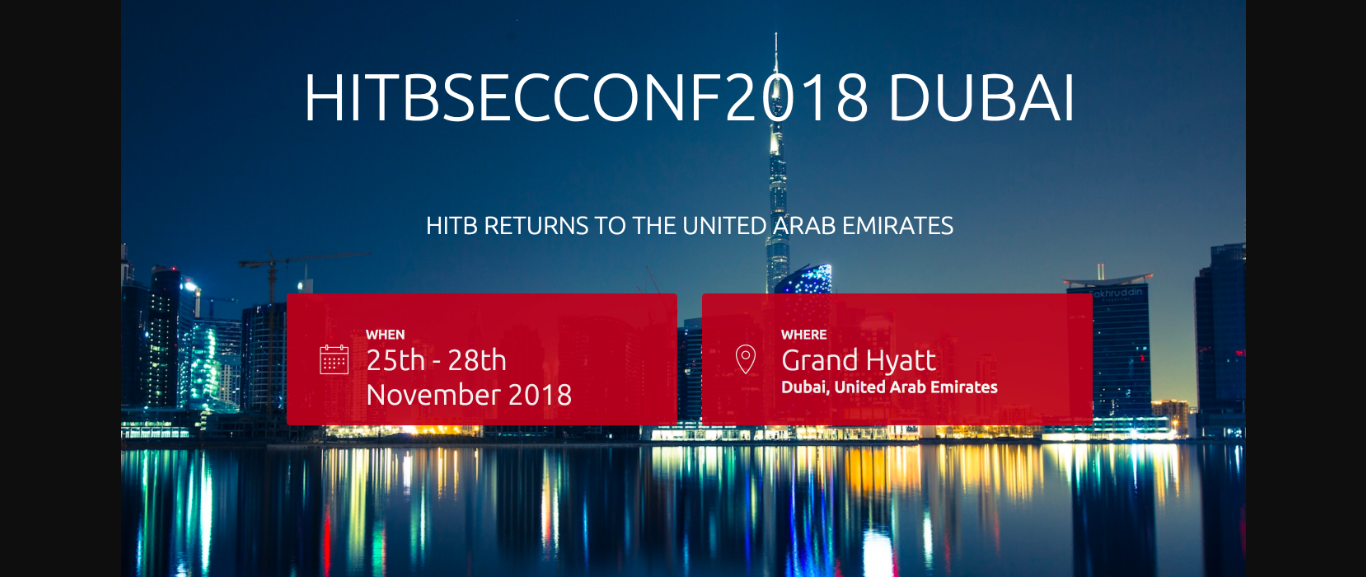 HITB 2018 杜拜資安大會 PPT 公布-波波的寂寞世界